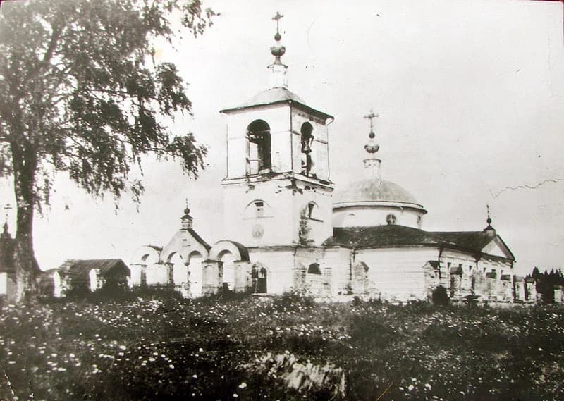 Покровский храм в Рузино в 1900 году