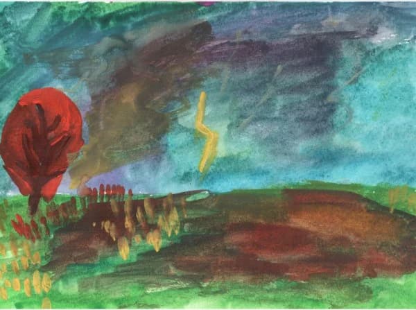 "Гроза". Бусыгин Илья, 10 лет
