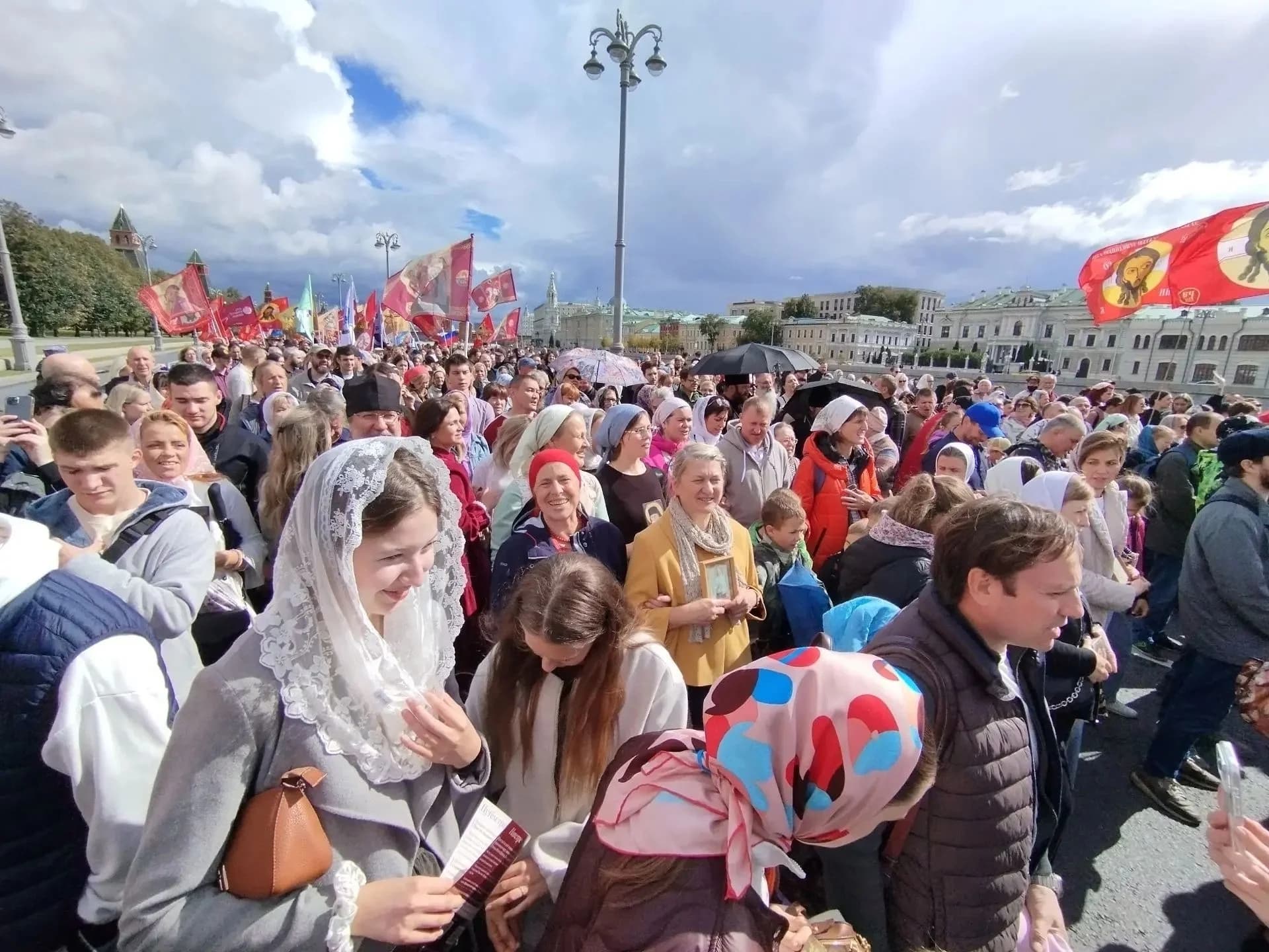 Общемосковский Крестный ход 6 сентября, в котором приняли участие настоятель и прихожане…
