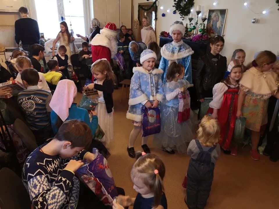 Детский Рождественский праздник на нашем приходе, 13 января 2019 г
